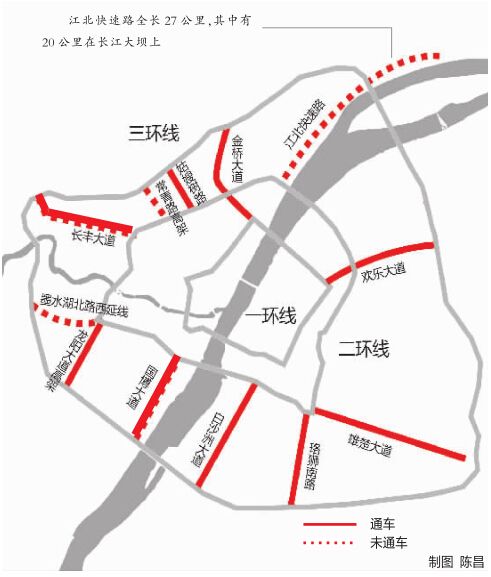 長江大壩變身景觀公路 湖北省首條長江濱江景觀公路開建